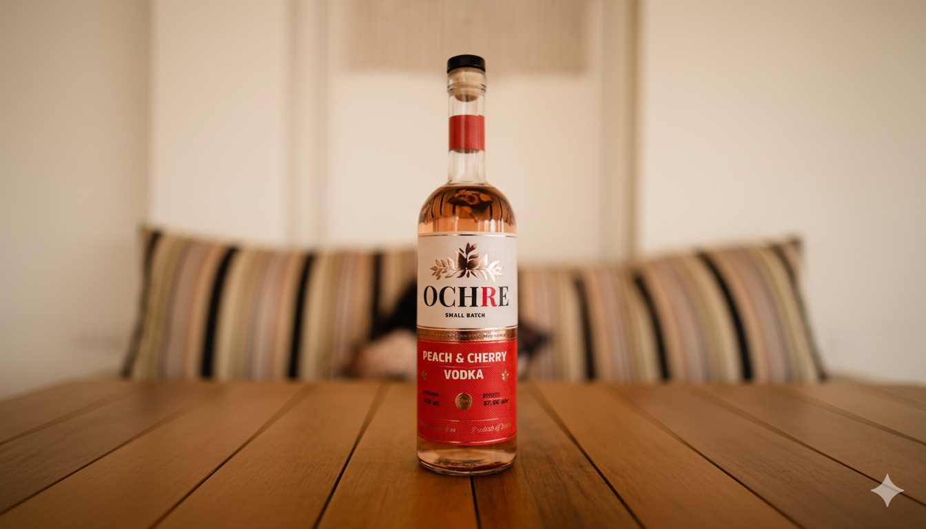 Peach and Cherry Vodka